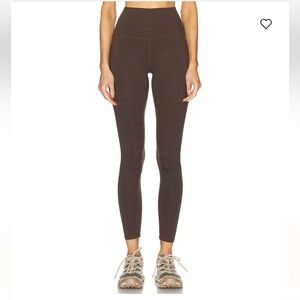 varley base layer legging in chocolate marl - size xs